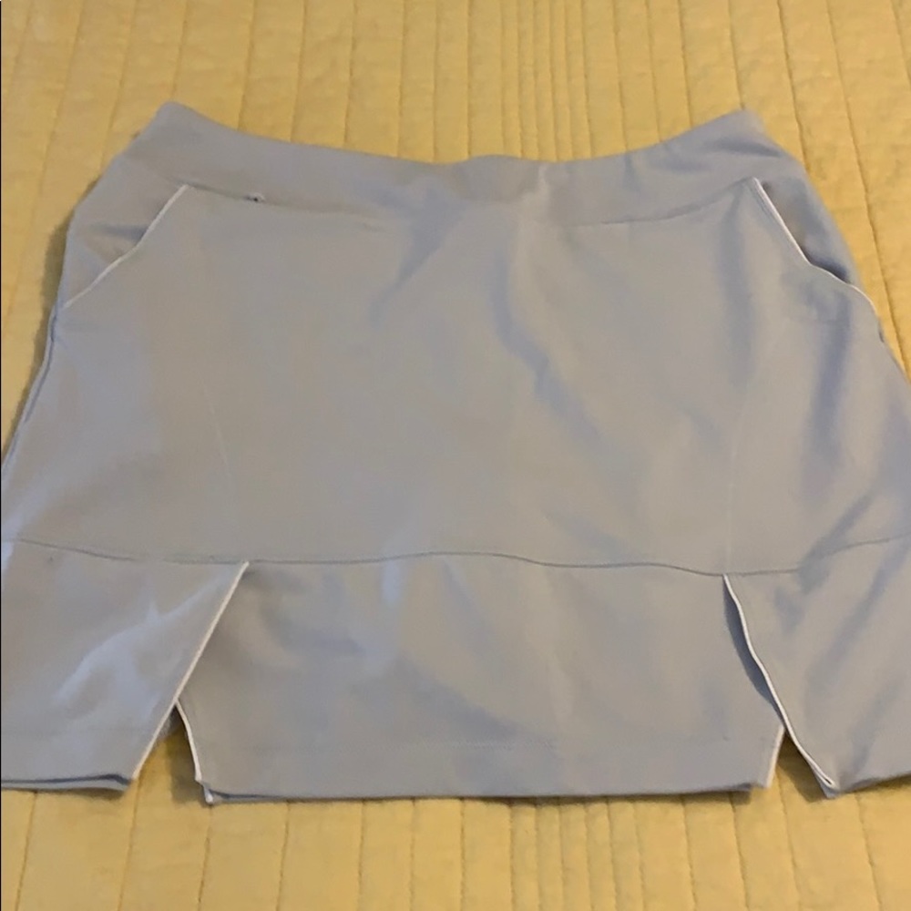 Adidas golf skirt, climacool Gray, w/ white piping